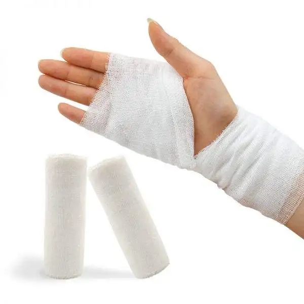 
High absorbent and soft gauze compress bandages 