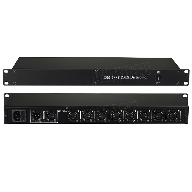 High Quality 8 Ways Dmx Signal Amplifier 8 Channels Splitters Used For Dj Stage Light