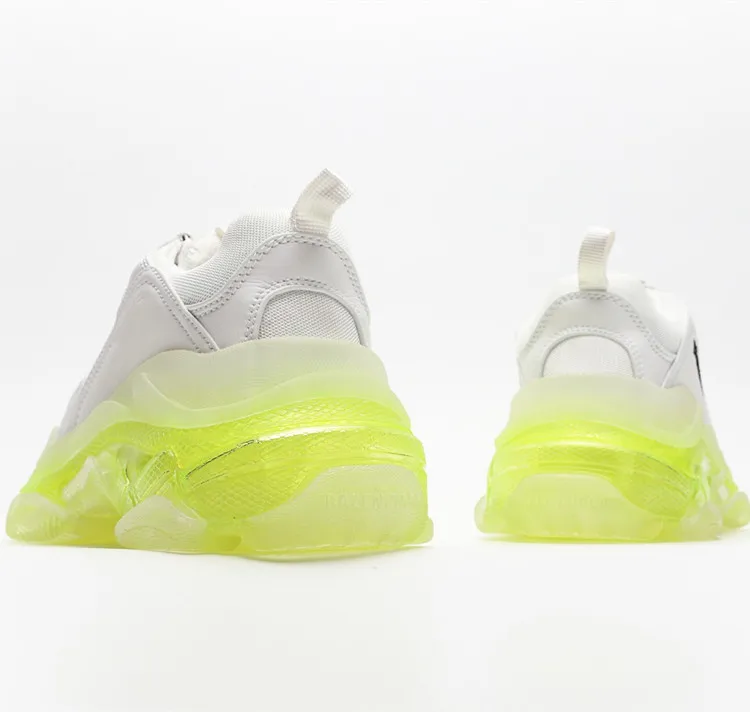 Оптовая продажа, оригинальная брендовая увеличенная Спортивная повседневная обувь на толстой подошве, модная повседневная обувь balanciaga для мужчин и женщин