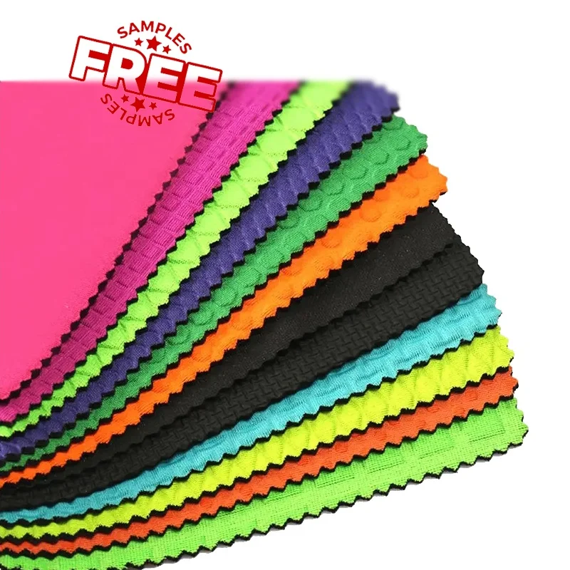 WIST Factory Design High Quality Shark Skin Neoprene Sheet Soft Anti-slip Embossed Neoprene Fabric