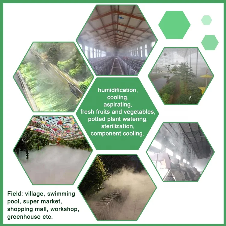 12V 6m Fog Mist System with Water Pump Mist Nozzles for Efficient Outdoor Misting Cooling System