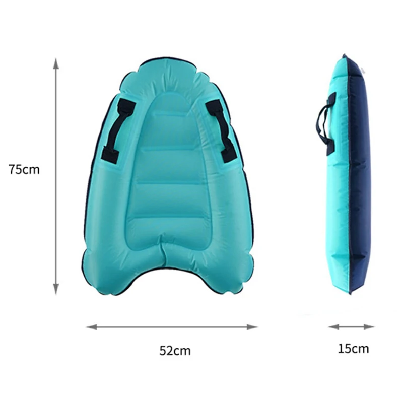  Outdoor Summer A Shape Inflatable Surfboard Buoy Kickboard Children Sea Surfing Board Floating Pool Air Mattresses