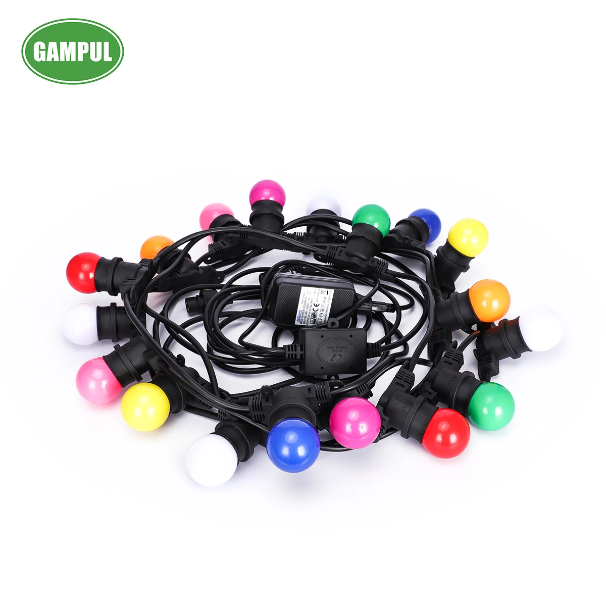 G45 RGB LED String Lights 15W Plug-in Outdoor Waterproof Christmas Light Mini Solar Wedding Light for Garden Application