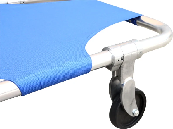 Medical stretcher folding