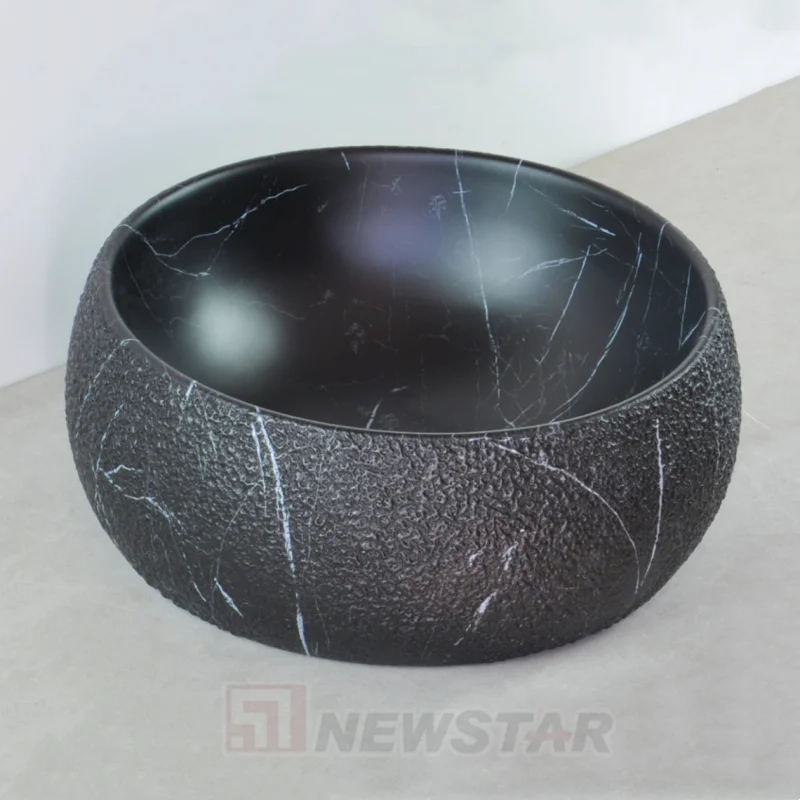 Раковина для ванной комнаты с круглой столешницей