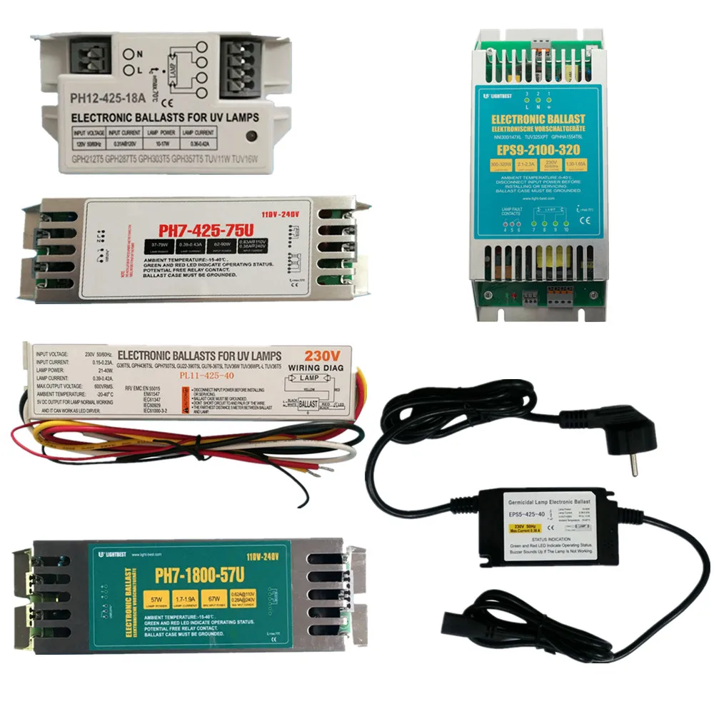 PH5-425-40U 45 Вт 110-230 В ультрафиолетовый свет электронный балласт интегрированный ce fcc ukca rohs для лампы UVC
