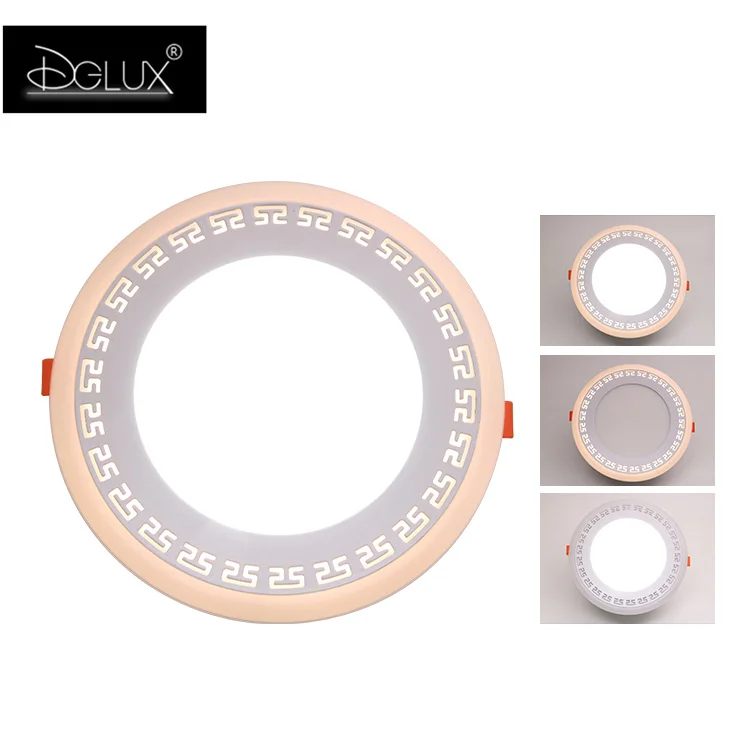 China Factory Wholesale White Round SMD Clothing Shop 6w 12w 18w 24w Recessed Mounted RGB Led Panel Light
