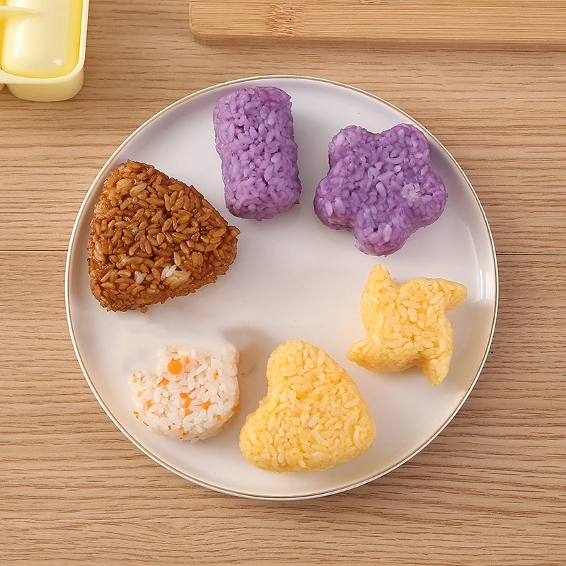 Rice Ball Mould triangle love flower Animal Shapes Baking tools Sushi Mold rice roll maker kids bento sushi tools