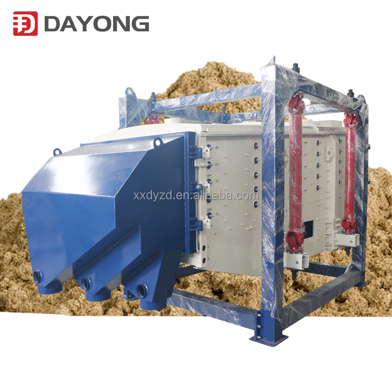 Square linear mining sand vibrating screen machine