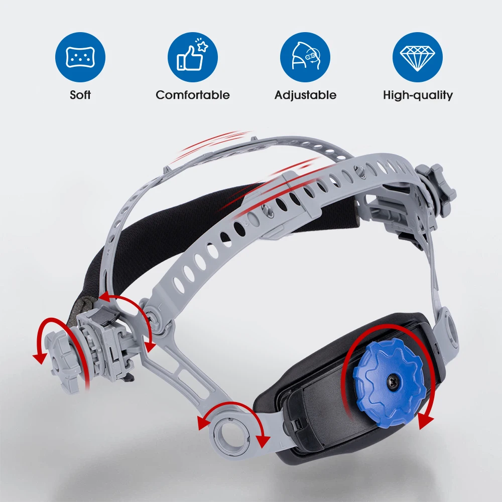 ANDELI Welding Helmet 180 Large Viewing Solar Auto Darkening True Color Welder Mask 4 Sensors