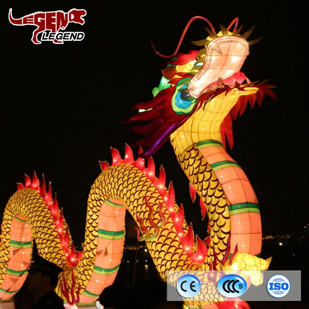 Электрический Открытый китайский новый год традиционный дракон фонарь для продажи