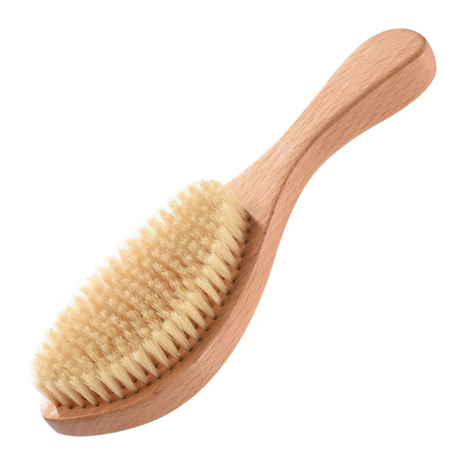 Body Scrub Dry Brush Back Brush, Back Body Brush with Handle, Soft Bristles for Exfoliating Dry Skin, Cellulite