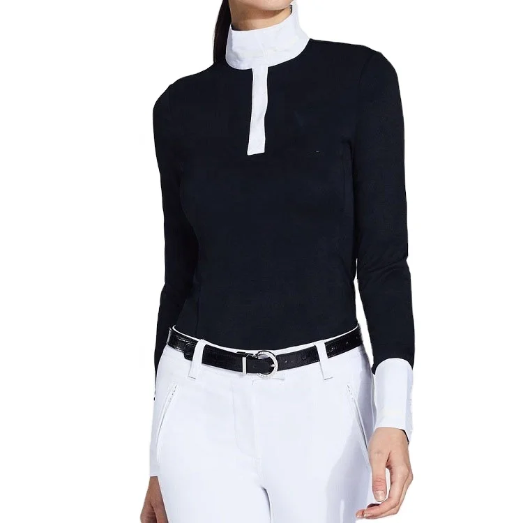 Horse Riding Baselayers Quick Dry Women Long Sleeve Shirt Equestrian Jacket Horse riding Tops