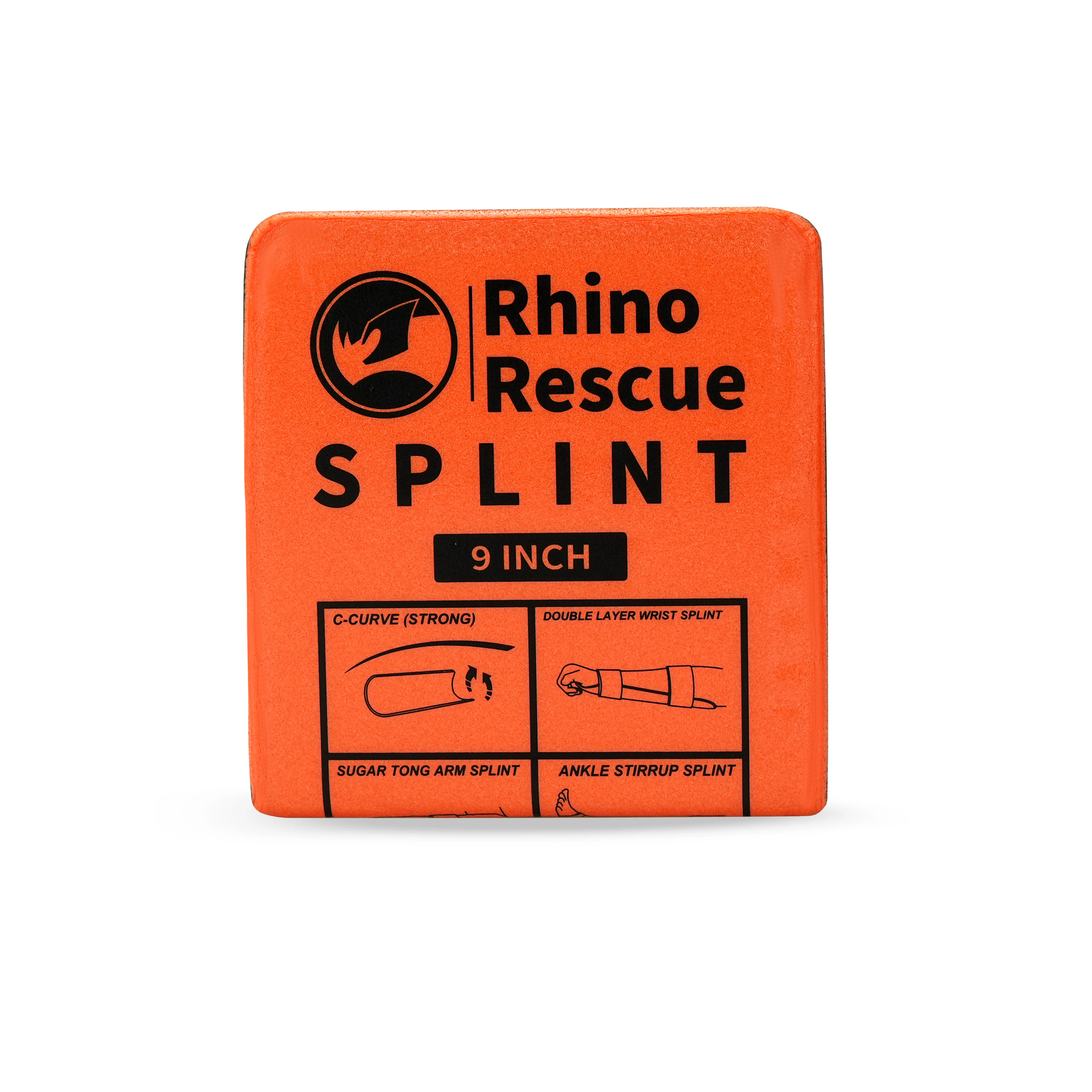Rhino Rescue 9 inch First aid medical aluminum splint flexible fracture roll splint