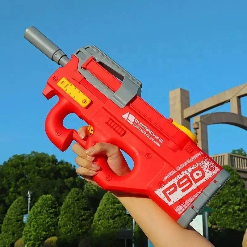 Automatic P90 Water Squirt Guns High Capacity Water Super Soaker Gun Toy For Summer Electric Water Gun