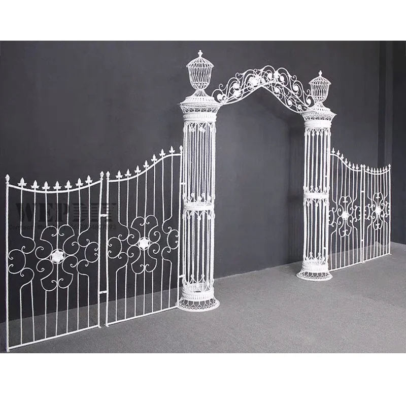 Park arch wrought iron arch wedding props decoration entrance railing flower gate photography ornaments