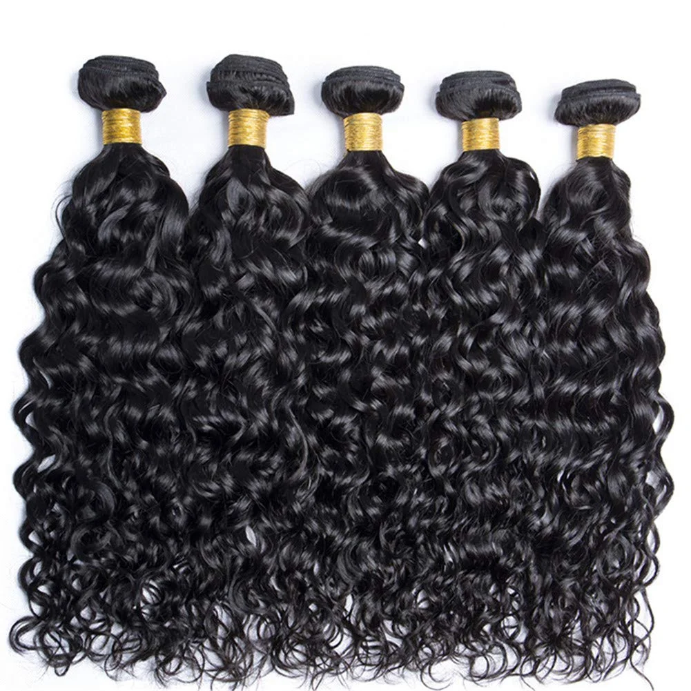 Pixie Curly Double Drawn Bundles With Closure Pissy Curls Hair Double Drawn Vietnam Bone Straight Super Double Drawn Raw Hair