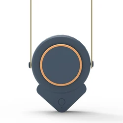 2023 summer  leafless without blade air cooler USB personal rechargeable neck fan