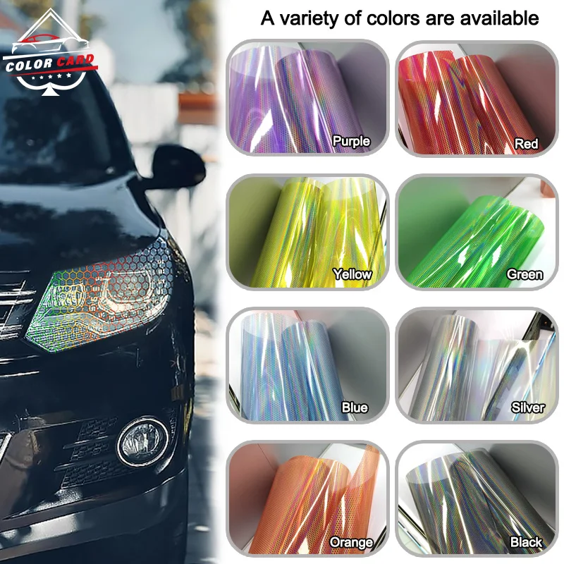Laser Purple Mutil Colors Car Decoration Chameleon Headlight Tint Car Lamp Film