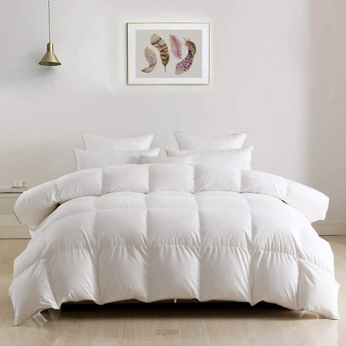 2022 Wholesale Home Hotel white down Comforter 100% Cotton Soft Duvet King Size Quilt
