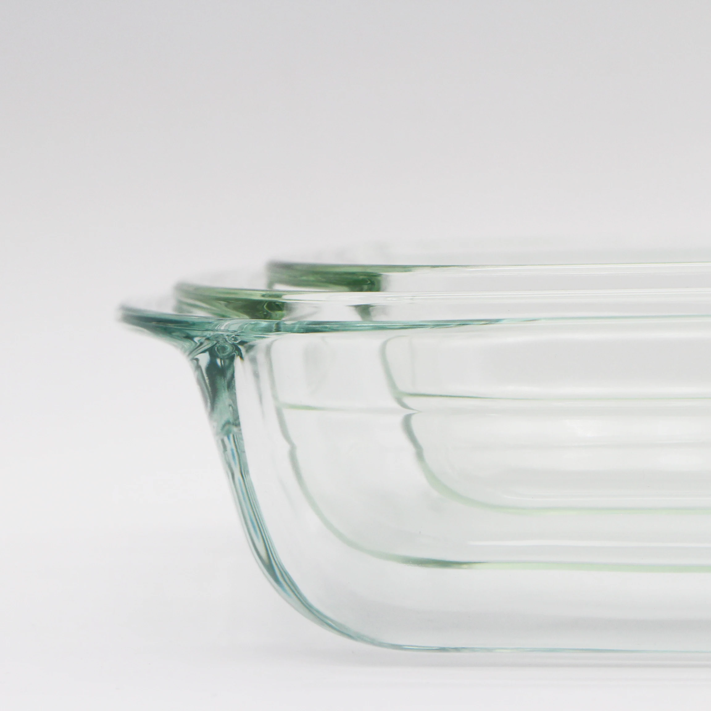 
Eco-Friendly Heat-resisting Square glass baking dish tray microwave safe borosilicate glass bakeware 