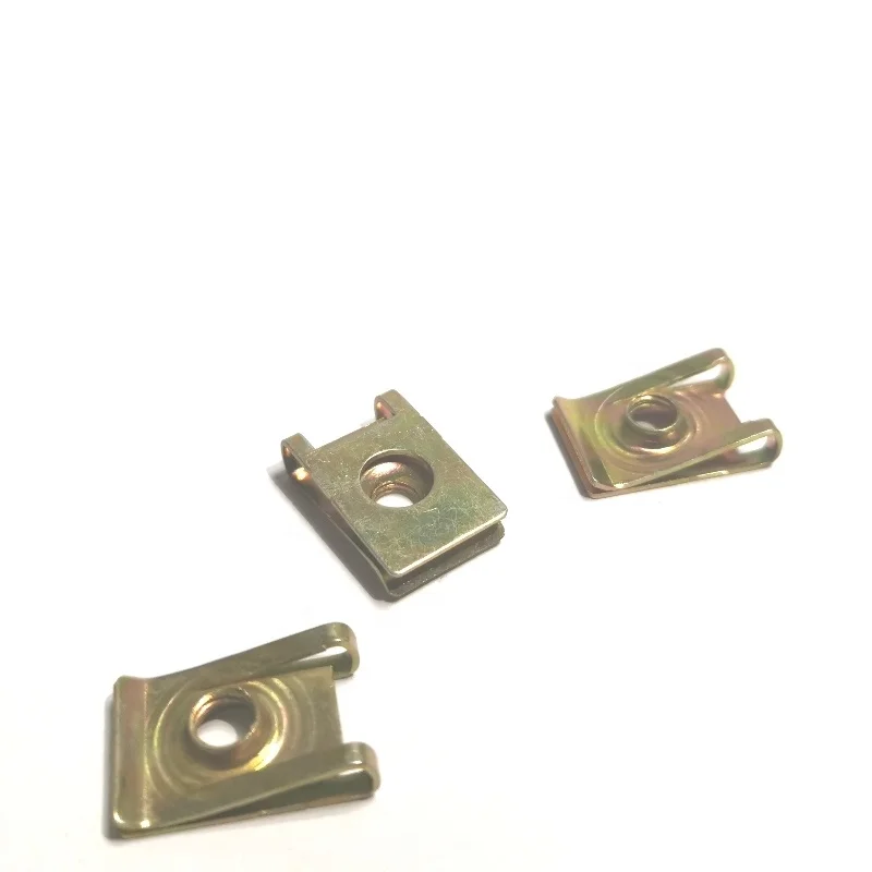 M5 M6 M8 Mn65 Steel Auto Parts U-clips In Stock Stainless Steel Lock Nut Thread U Clip Nut