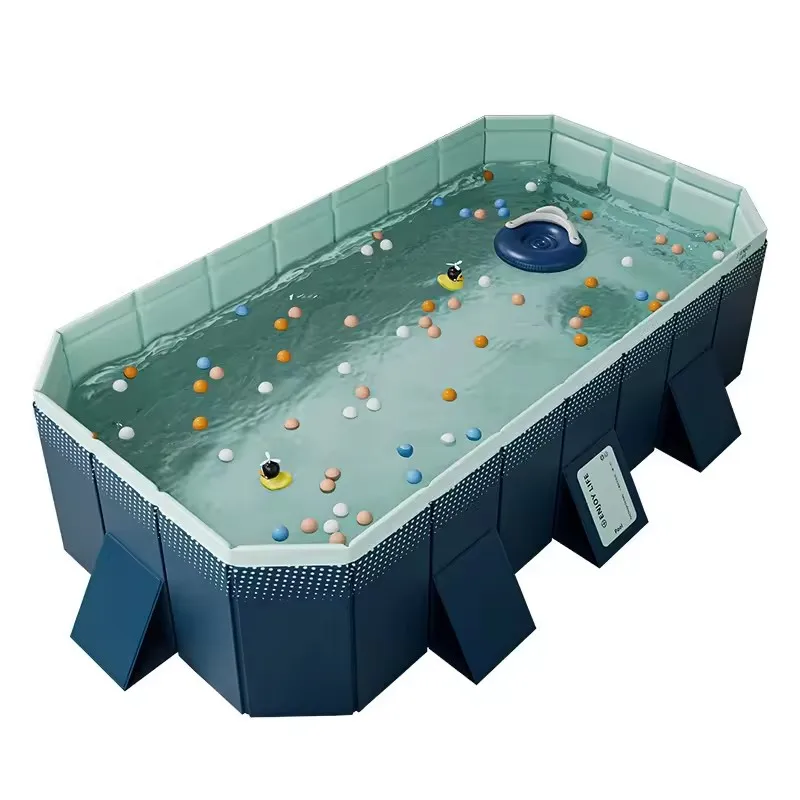 New Arrival Non Inflatable Portable Pvc Gardens Square Above Ground Swimming Pool