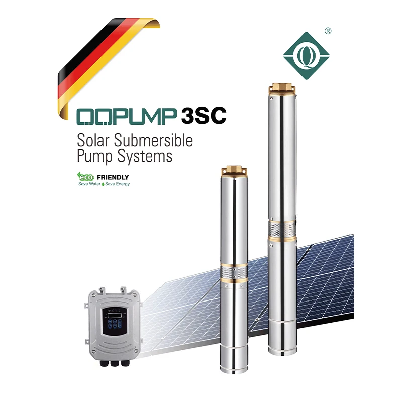 QQPUMP Pompe Solaire Pour Forage Bldc 24V Solar Power Submersible Water Pump For Agricultural