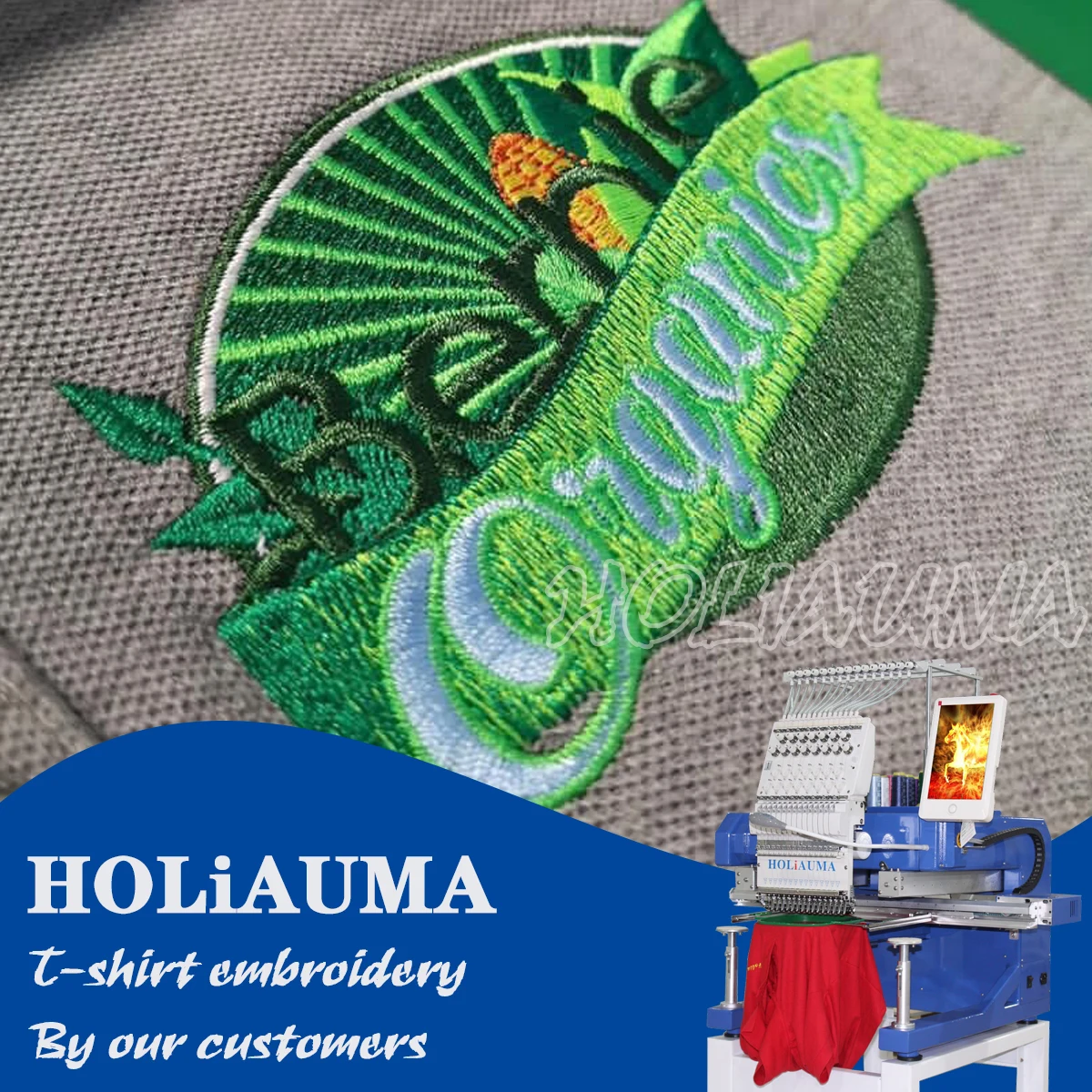 5 Years Warranty!Holiauma single head Dahao A15 best embroidery machines China 15 colors computerized