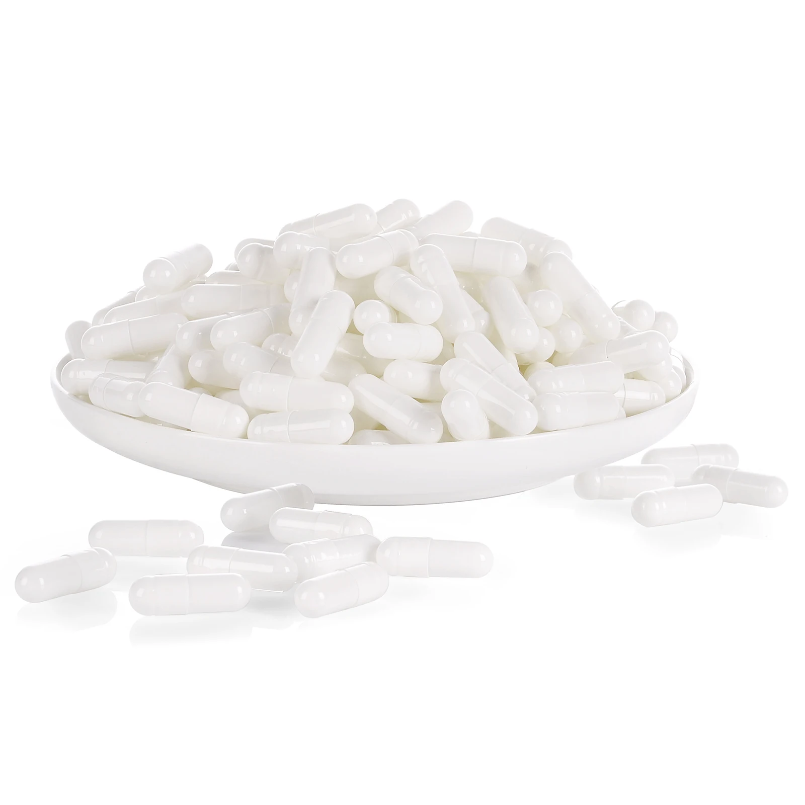 Manufacturer Price Clear Joined Separated Pharmaceutical Halal  Empty Gelatin Capsules size 000 00 0 1 2 3 4