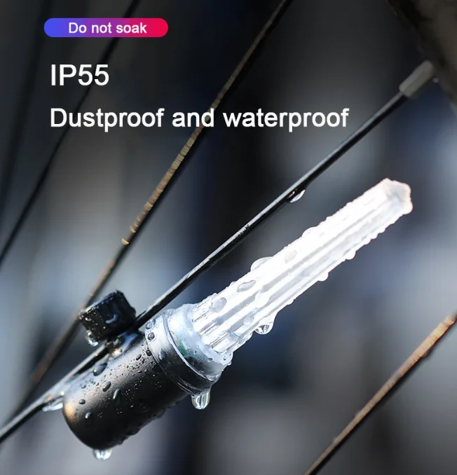 bicycle accessories light IP55 waterproof bicycle wheel spoke light multicolor cycling light