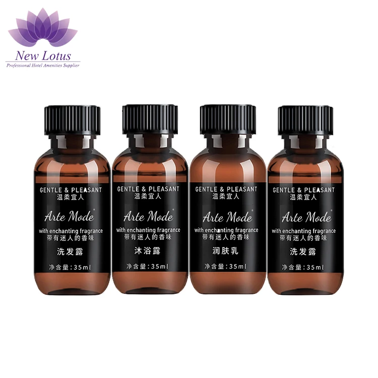 5 star hotel supplies luxury mini shampoo and conditioner for hotels