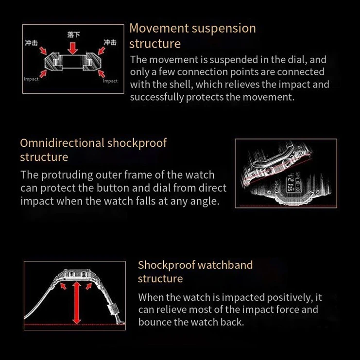 2021 simple and casual sports Large dial dual-display electronic watch for boys and girls