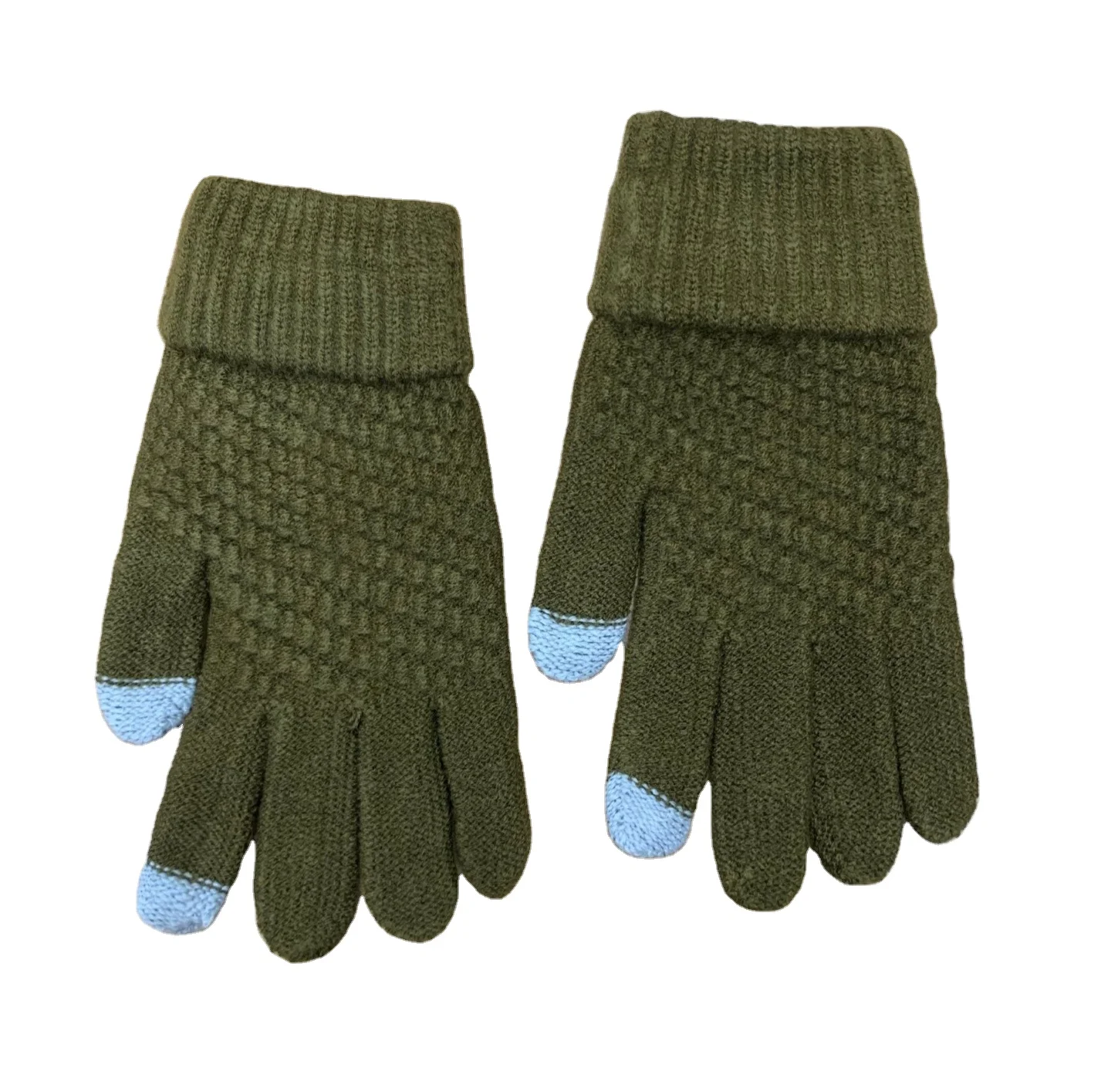 Зимние теплые взрослых имитация кашемира сенсорный экран G любит с ворсистая подкладка