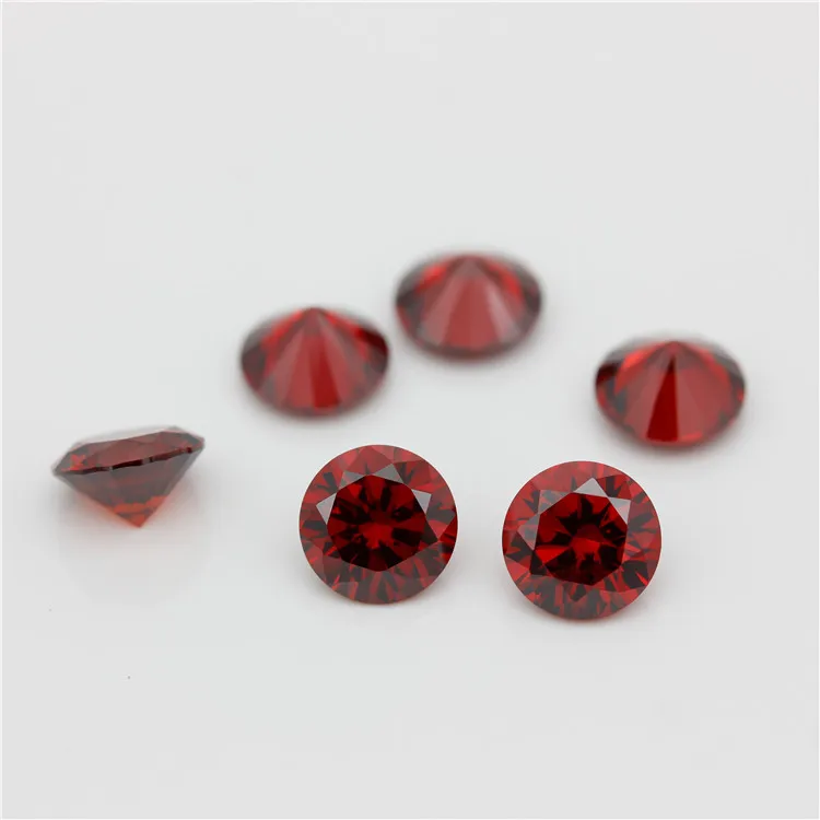 xygems Garnet color loose gemstone round brilliant red garnet stone green garnet price