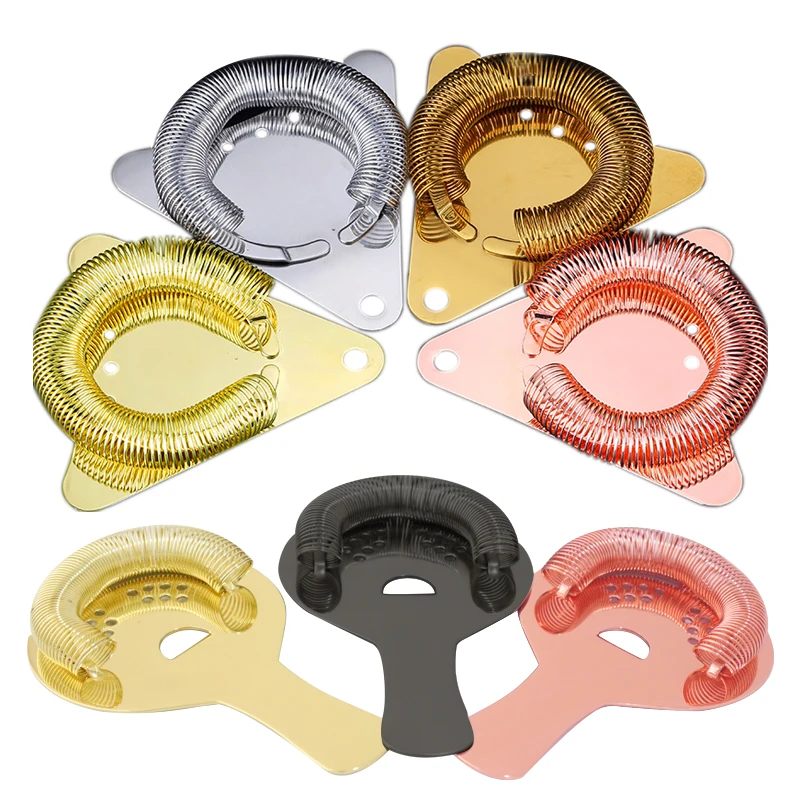 Bar Straine ice filter variety of styles convenient filter Professional  bar tools Stainless Steel Julep Strainer