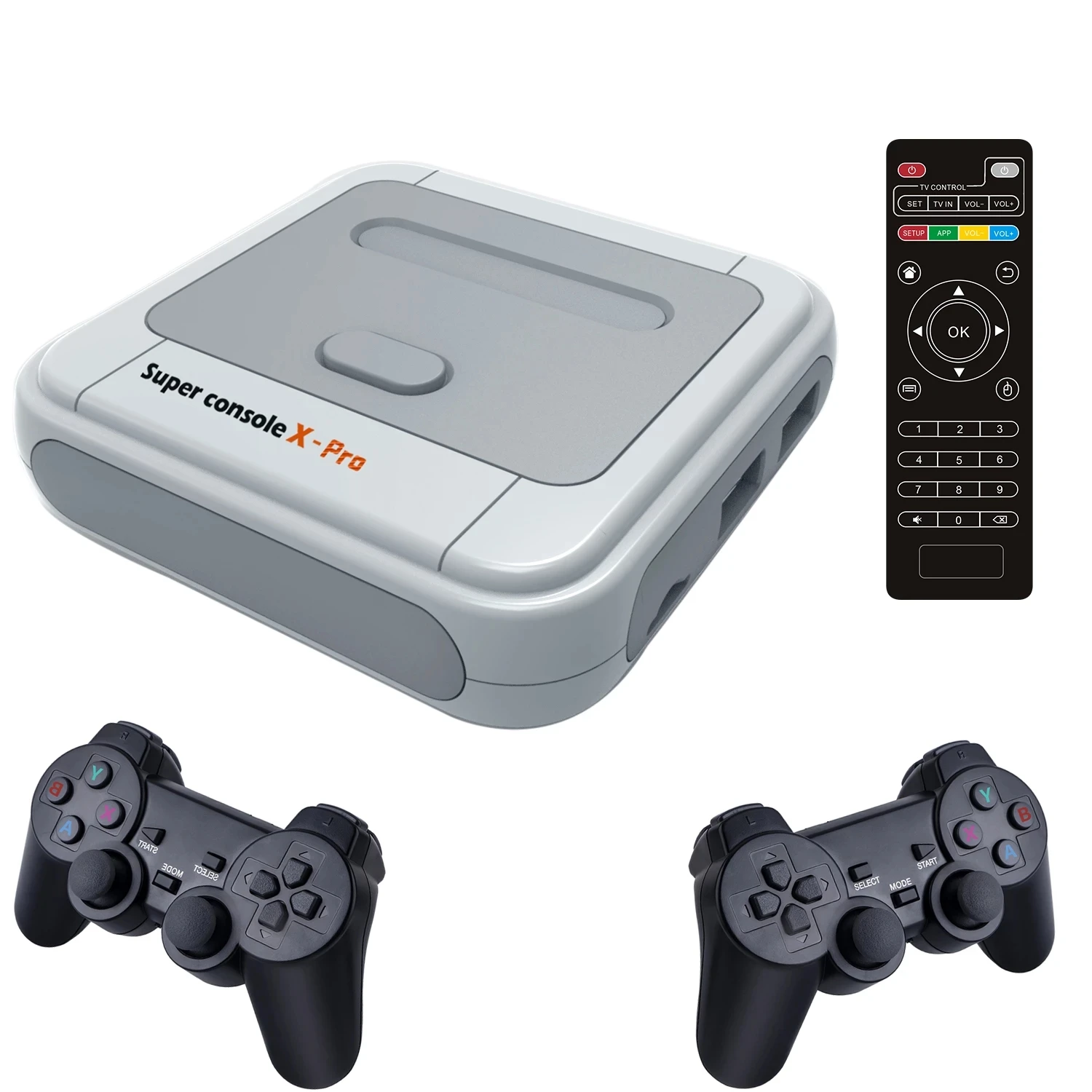 Super Console X Pro Video Game Consoles For PSP PS1 N64 Build-in 80+ Emulators 50000 Games Amlogic S905X TV Box With Dual System