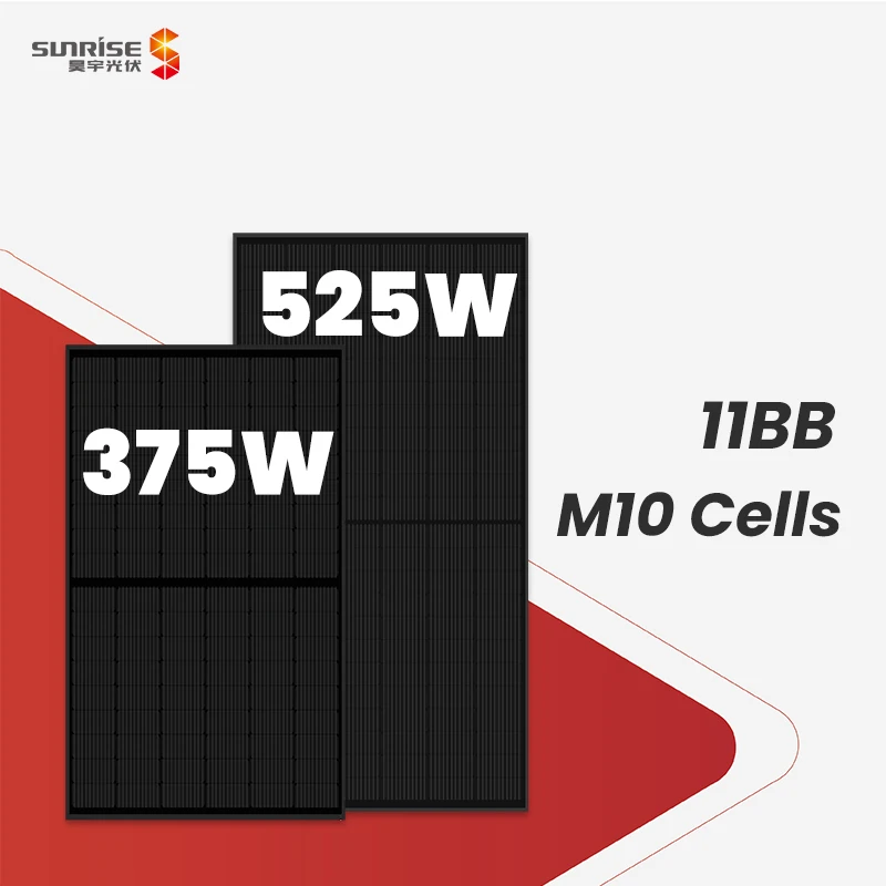 OEM ODM 370w 375w 380w 385w 390w BIPV solar panel full black half cell 108 cells perc monocrystalline solar module
