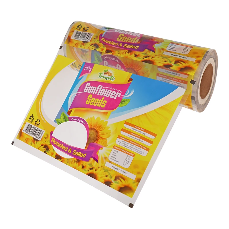 Factory Prices Custom High Barrier Cheese Puff Chips Plastic Packaging Film Corn Snacks Packing Roll Film