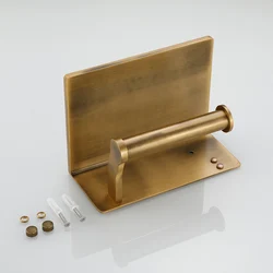 Space Aluminum Wall Mount bronze toilet paper holder with phone shelf toilet tissue holder toilet paper roll holder