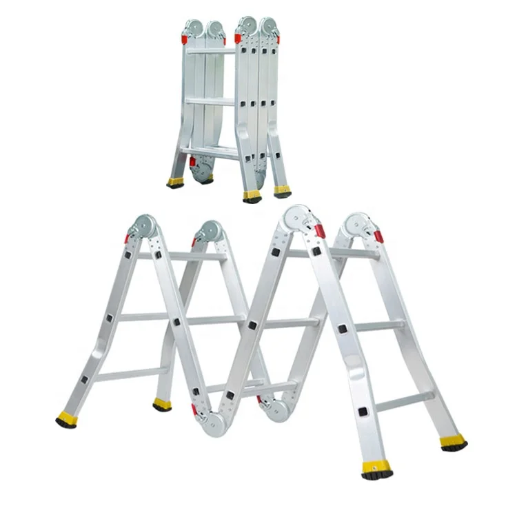 Алюминиевая Многофункциональная лестница с небольшим шарниром 4x3 4x4 4 4x5