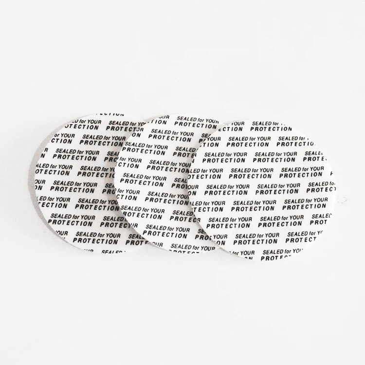 1000pcs/batch 50mm Self-adhesive foam pressure sensitive gasket seals pad cap liner for PP PET PVC PS ABS glass bottles