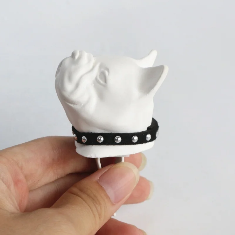 Factory Wholesale Fragrance Perfume Accessory Cute Ceramic Dog Shaped Ceramic Car Air Conditioner Vent Clip Air Freshener