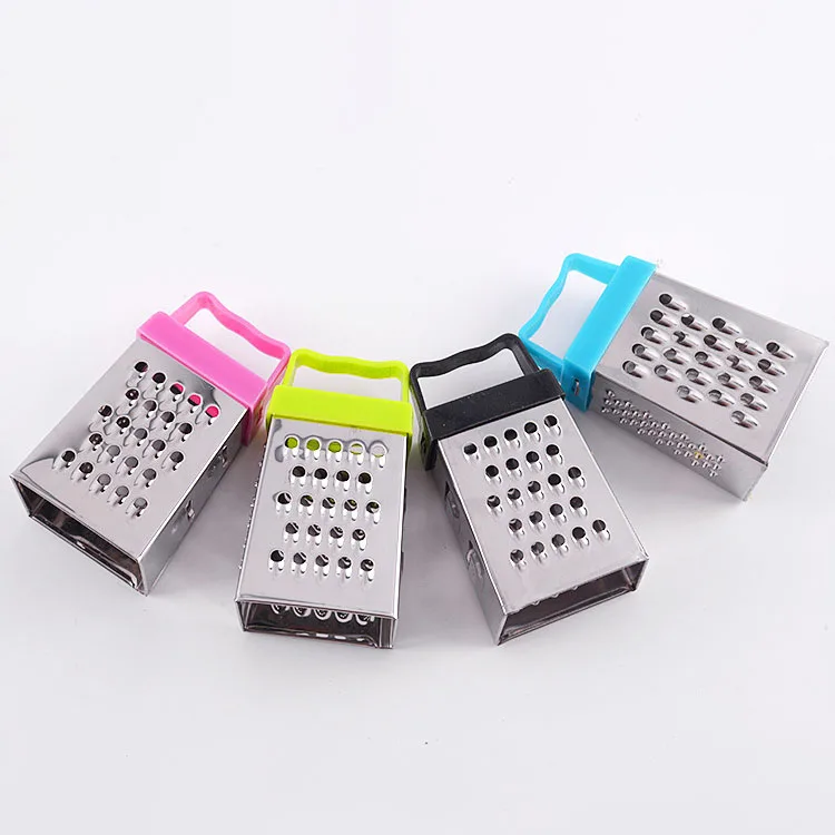 Kitchen Tool 3 Inches 4 Side Multi-Function Hand Stainless Steel Cheese Ginger Mini Grater