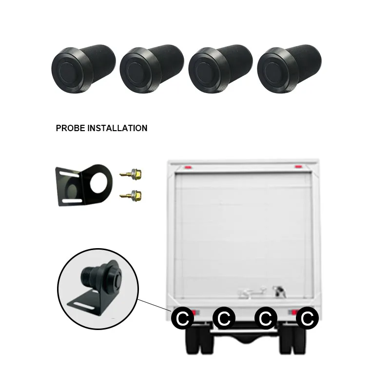 Anti jamming waterproof car sensor parking sensor for car system Heavy trucks come with 2 or 4 car parking sensors