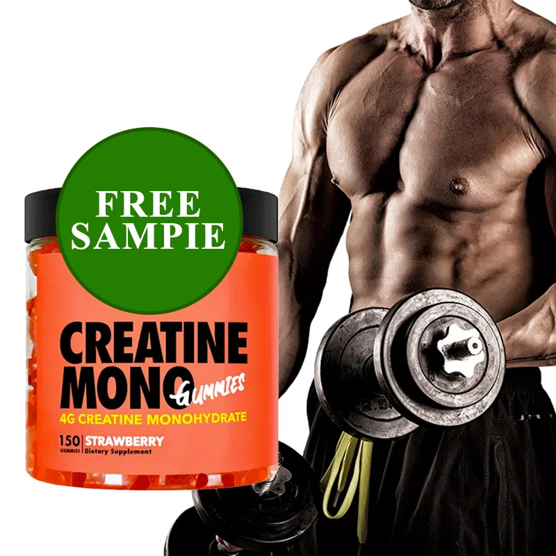 Бесплатный Образец Энергии перед тренировкой добавки моногидрат креатина Мармеладные Конфеты веганские жевательные конфеты Креатиновые