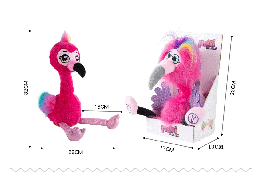 Hot selling alpaca flamingo ostrich plush toy cactus will sing and record stuffed toy home decor