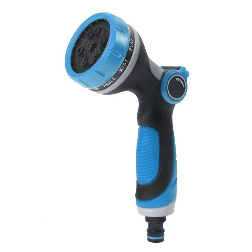 Manufacturer supplier Plastic high pressure 10 pattern garden water gun with thumb valve