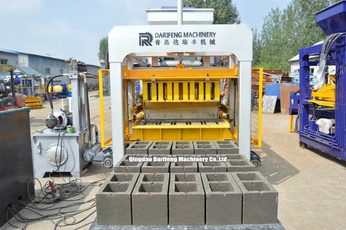 QT5-15 hollow block making machine automatic hydraulic blocks production line