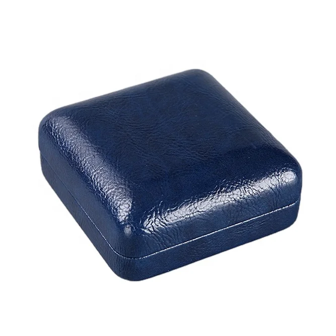 Fancy Navy blue Pu Leather Jewelry Set  Jewelry Gift Packaging  Display Box Pearl Necklace  Ring Box